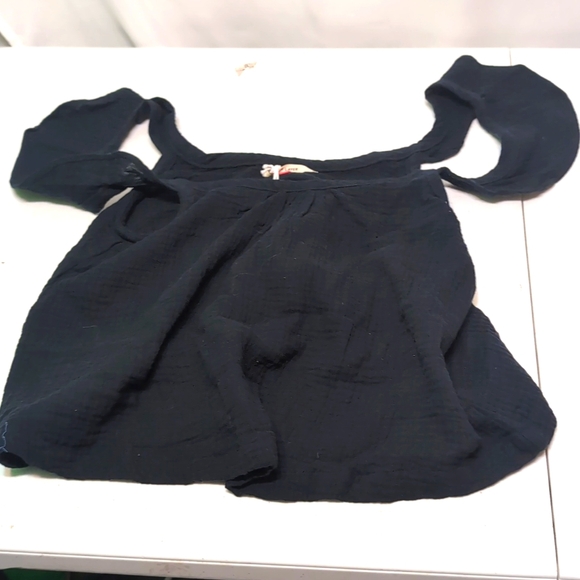 New womens Marine Layer Jude Flutter sleeve black Tank size small 100 cotton - Picture 1 of 7